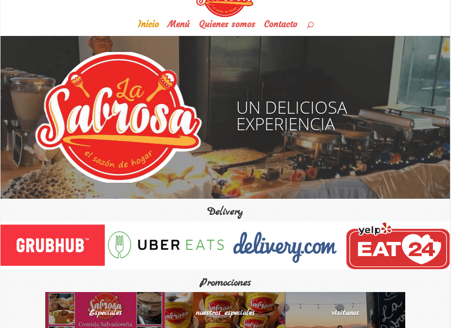 Sabrosa Restaurant – Sitio web